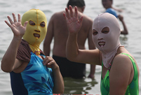 Bazinga! Watch out the 'facekini' fashion bomb attack