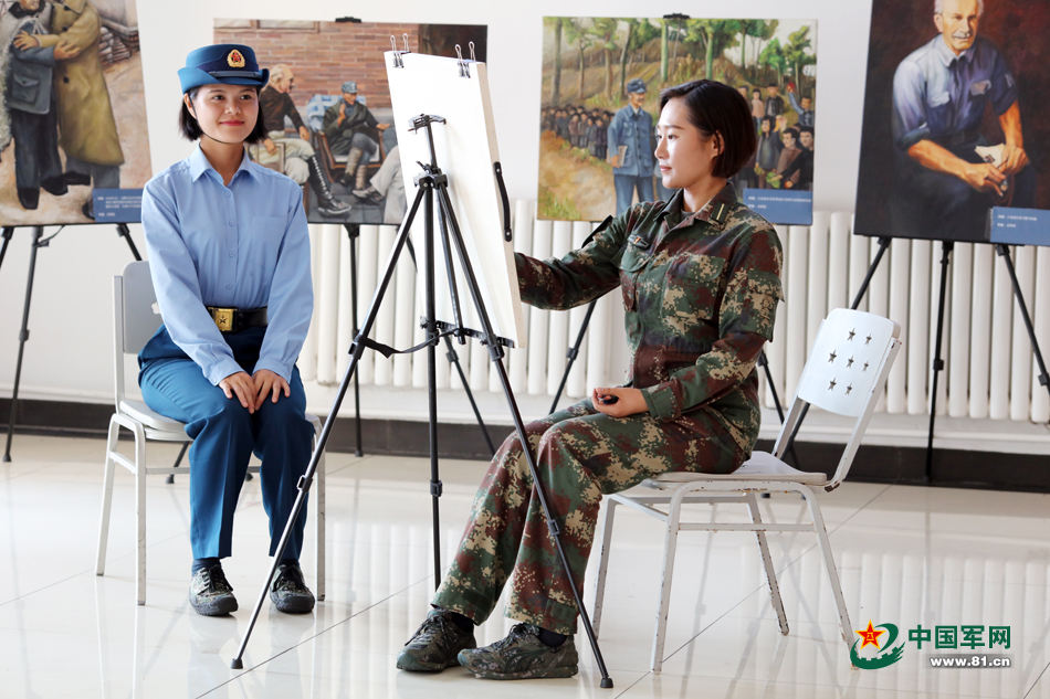 Photo story:Painter in “Bethune Medical Formation” of V-Day parade