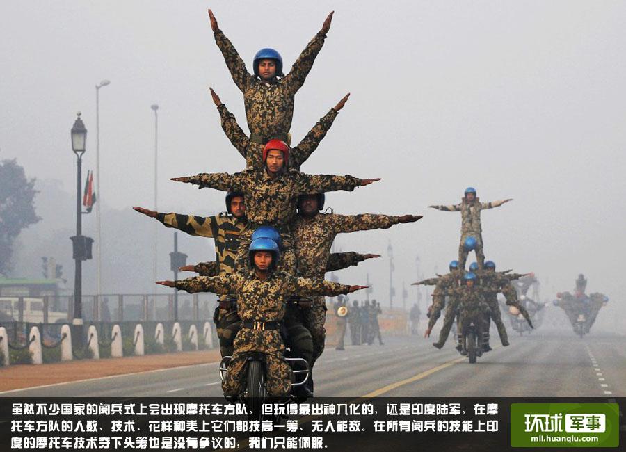 Stunning skills in military parade