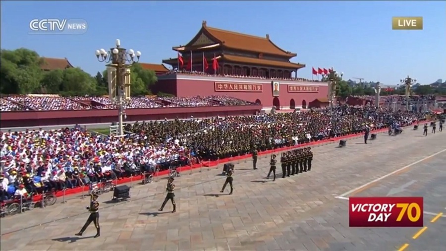 The grand V-Day military parade officially starts now!