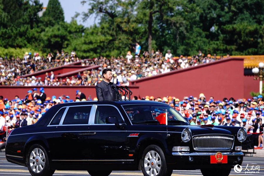 LIVE: Xi reviews armed forces at Tian'anmen Square for first time 
