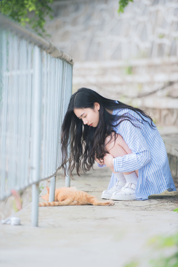 Campus belle of Central China Normal University