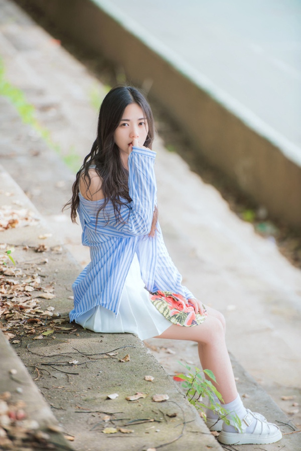 Campus belle of Central China Normal University