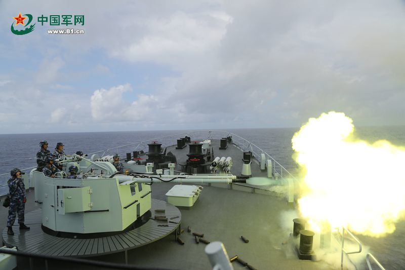 Chinese navy holds live-fire training exercise in Middle Pacific