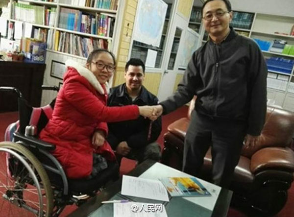 Amputee girl admitted to Canadian Royal Flight College
