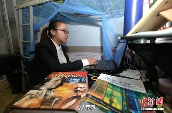 Amputee girl admitted to Canadian Royal Flight College
