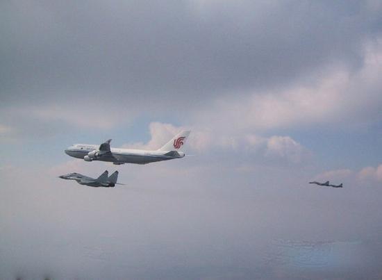 Foreign fighters in escort mission to special planes of Chinese leaders