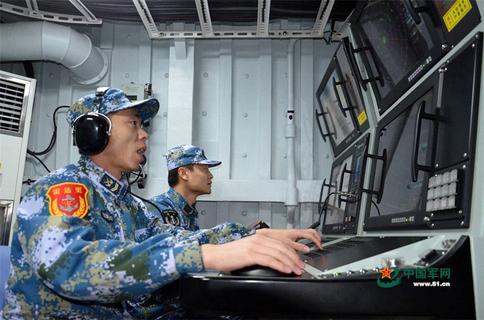 PLA Navy North Sea Fleet conducts training 
