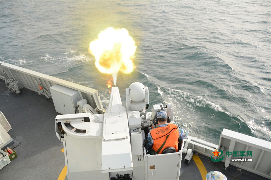 PLA Navy North Sea Fleet conducts training 
