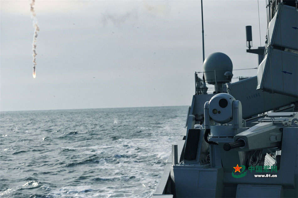 PLA Navy North Sea Fleet conducts training 
