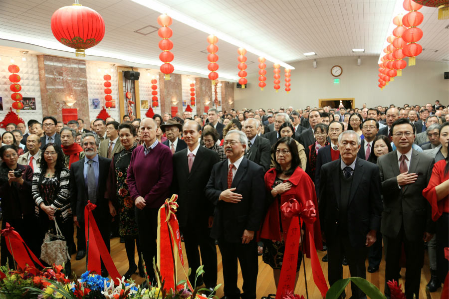 California governor celebrates Chinese New Year with San Francisco Chinese