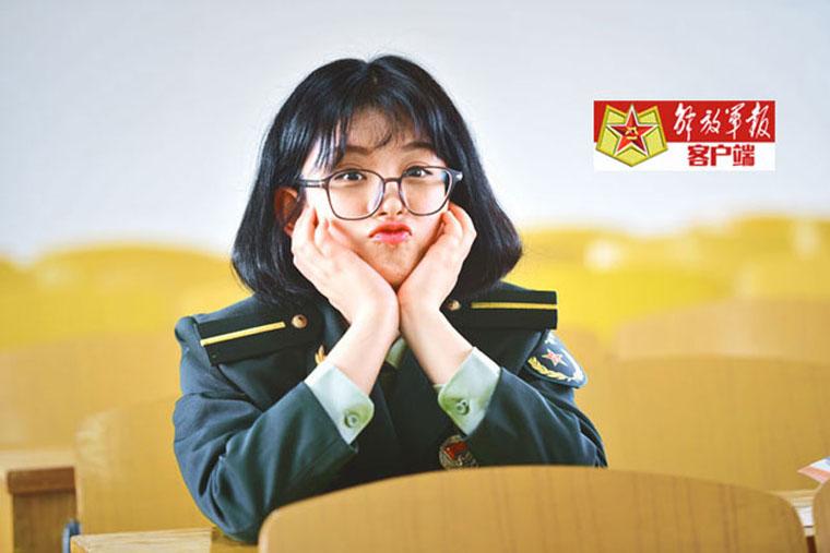 Versatile female soldiers in military camp
