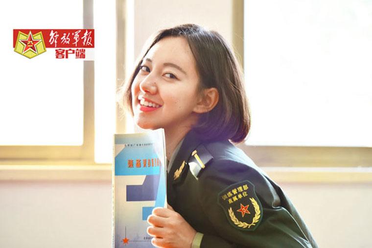 Versatile female soldiers in military camp
