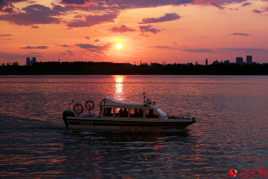 Beautiful scenery of Songhua River