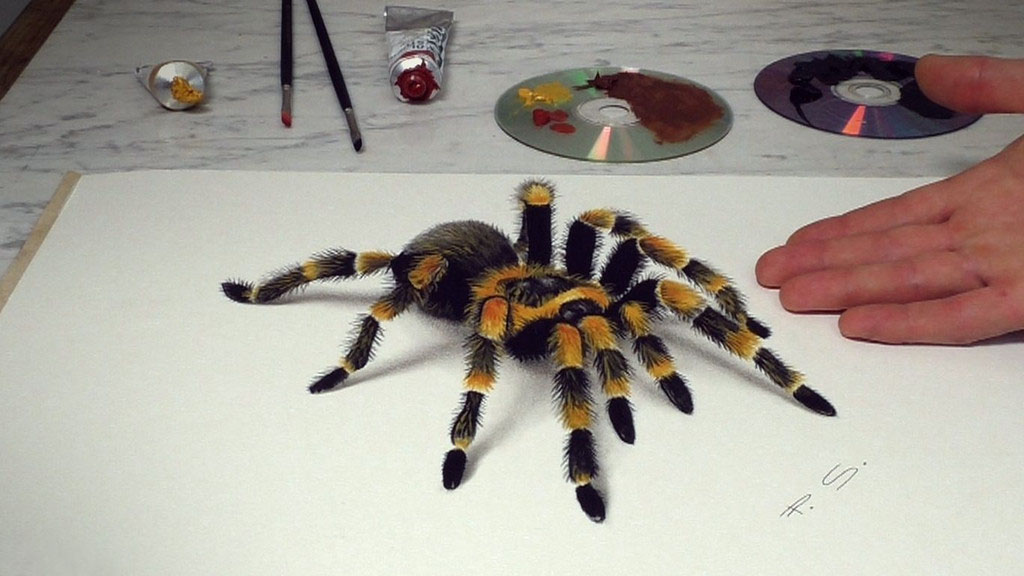 Artist brings pictures to life with 3-D painting