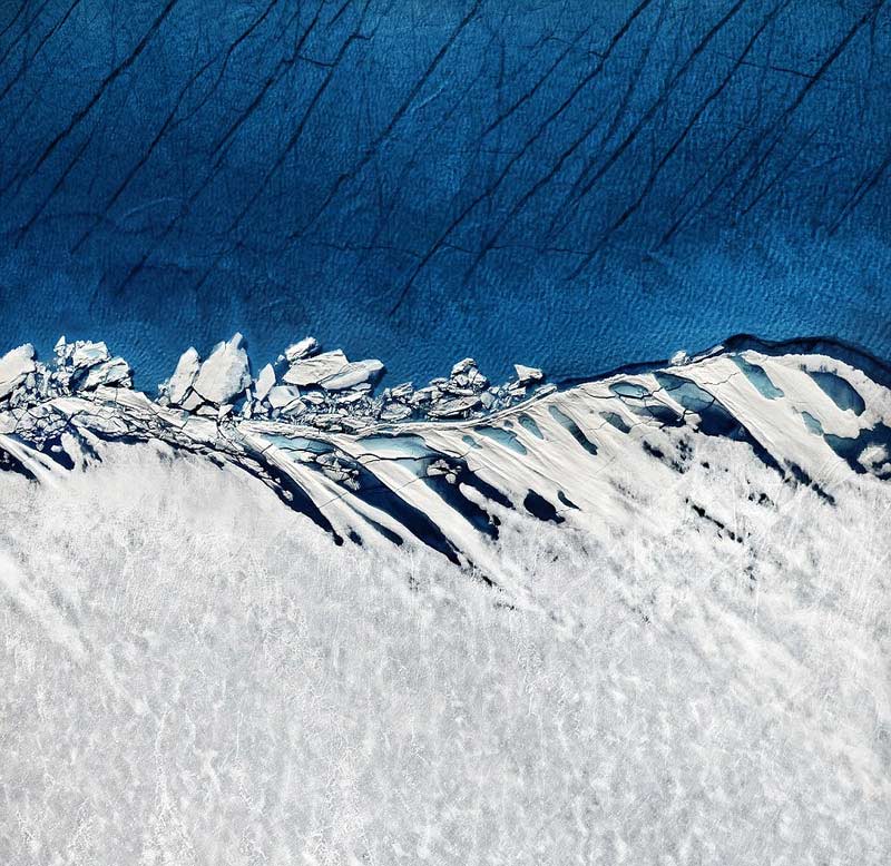 Thawing Greenland ice sheet captured by British photographer