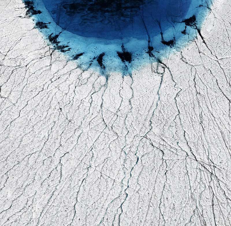 Thawing Greenland ice sheet captured by British photographer