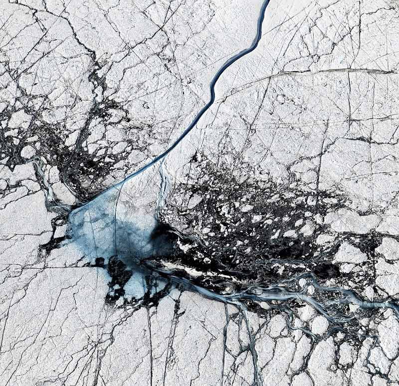 Thawing Greenland ice sheet captured by British photographer