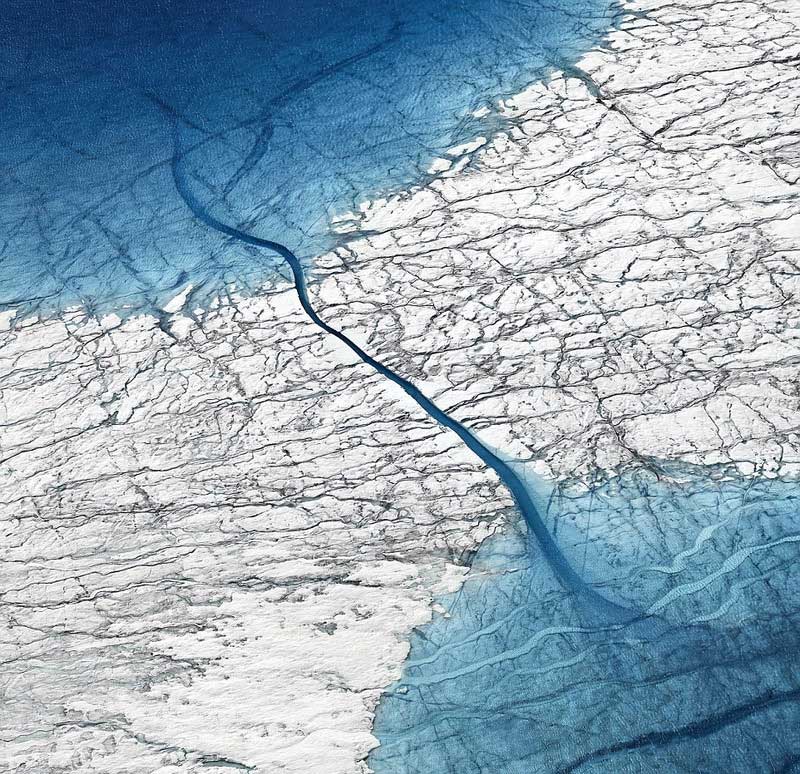 Thawing Greenland ice sheet captured by British photographer