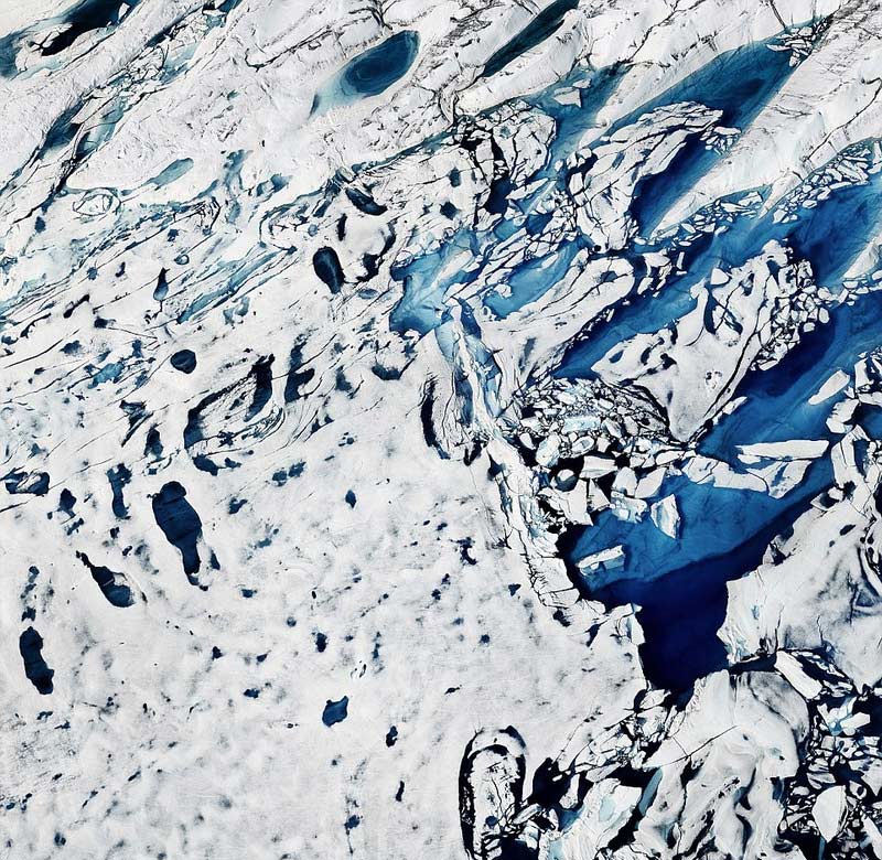 Thawing Greenland ice sheet captured by British photographer