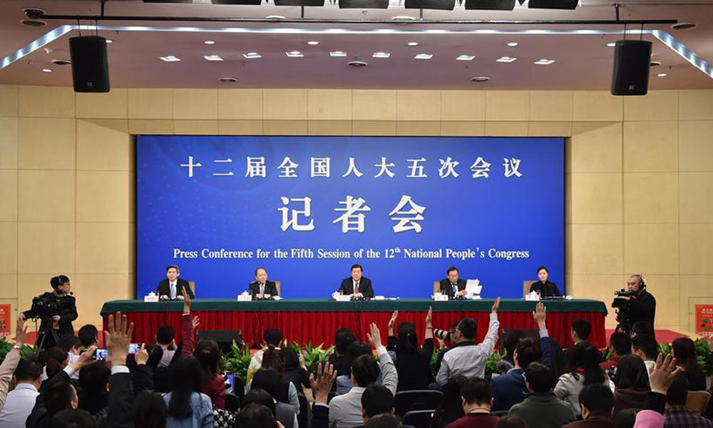 NDRC holds press conference for 5th session of 12th NPC on China's economy