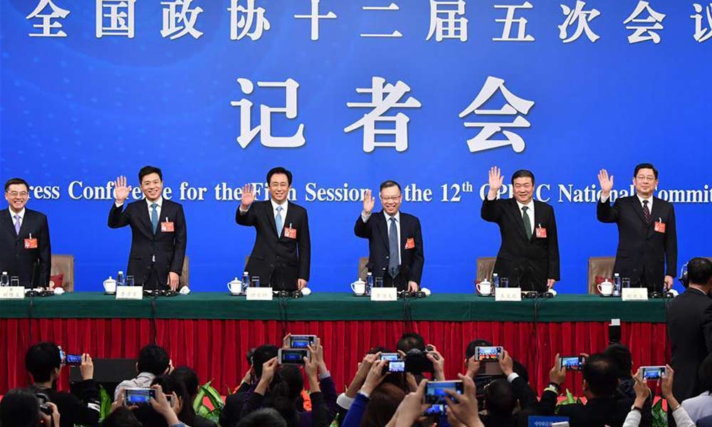 CPPCC members attend press conference on benefiting society and people