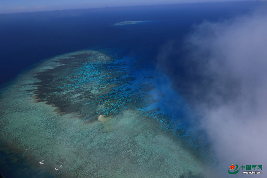 Magnificent view of Nansha Islands in South China Sea