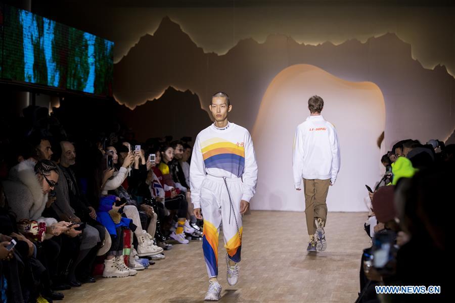 Li-Ning Fall/Winter 2019 collections staged at New York Fashion Week