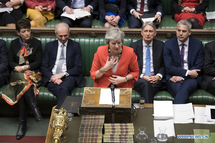 British PM's Brexit deal rejected by parliament again