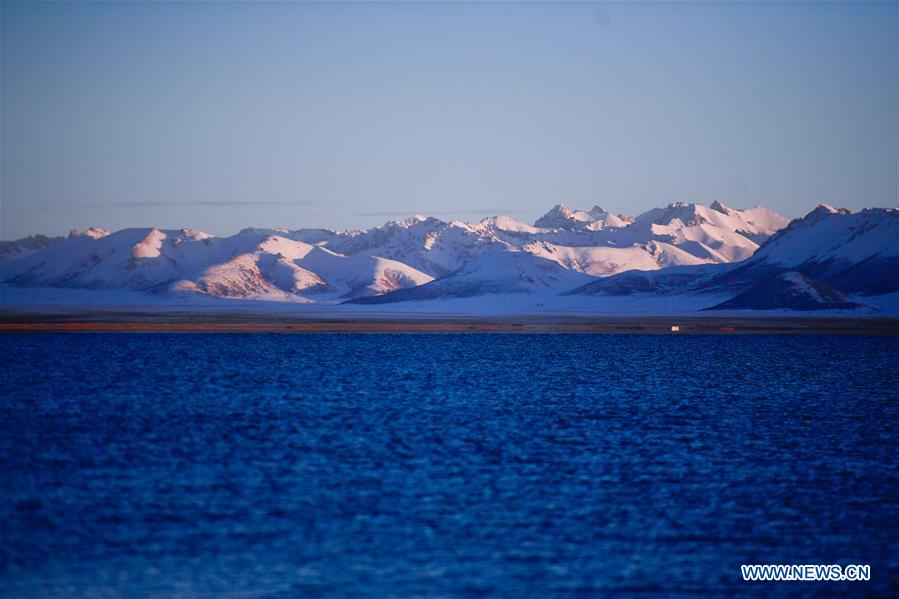 Lake scenery in Maduo County, NW China's Qinghai
