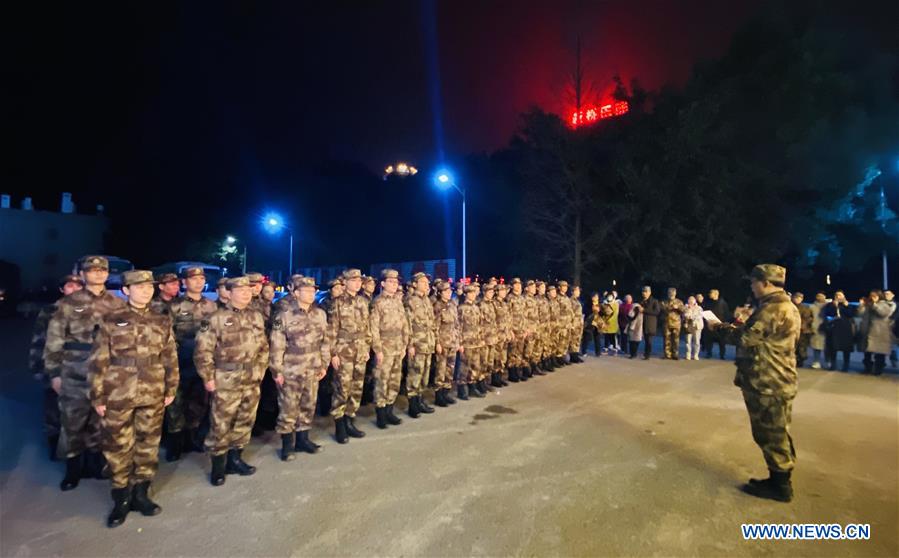 Medical aid team of Army Medical University leaves for Wuhan