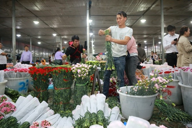 SW China’s Yunnan province develops street market into wind vane of domestic flower market