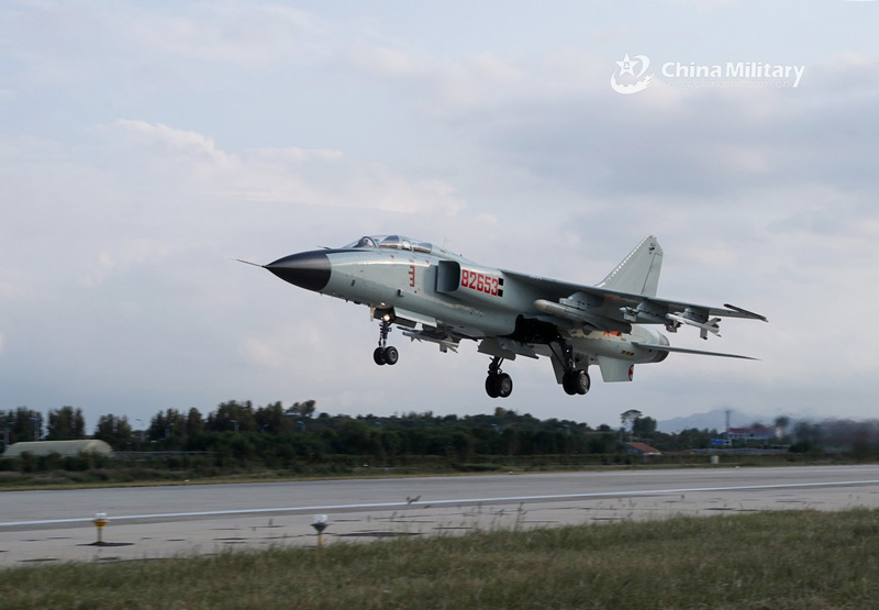 Fighter bombers execute patrol flight