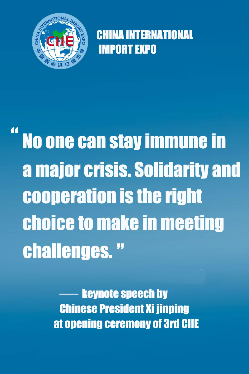 Infographics: keynote speech by Chinese President Xi Jinping at opening ceremony of 3rd CIIE