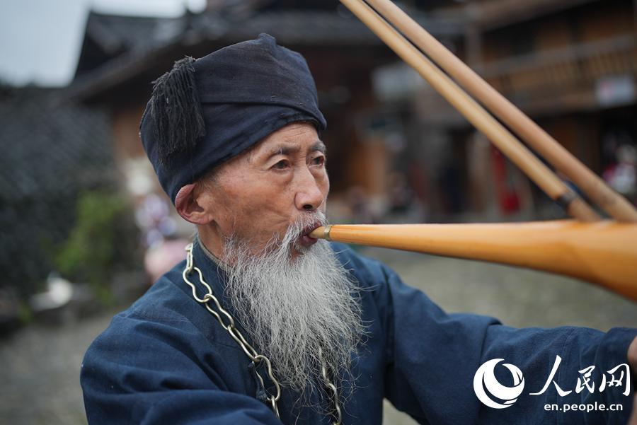 Village of the 'long-skirt Miao' in SW China's Guizhou