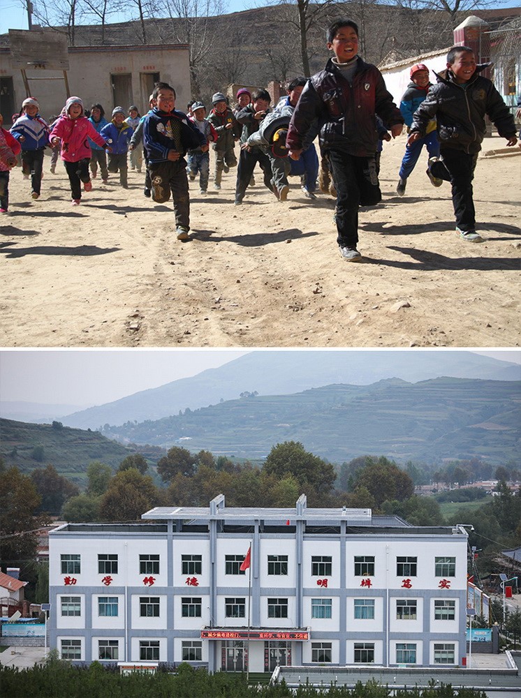 Past and present: Villagers in NW China’s Gansu province bid farewell to poverty, embrace new lives