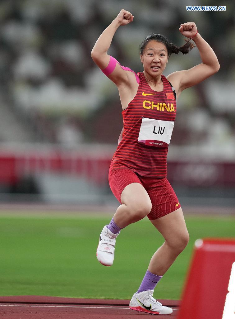 China's Liu Shiying wins China's first Olympic women's javelin gold at Tokyo 2020