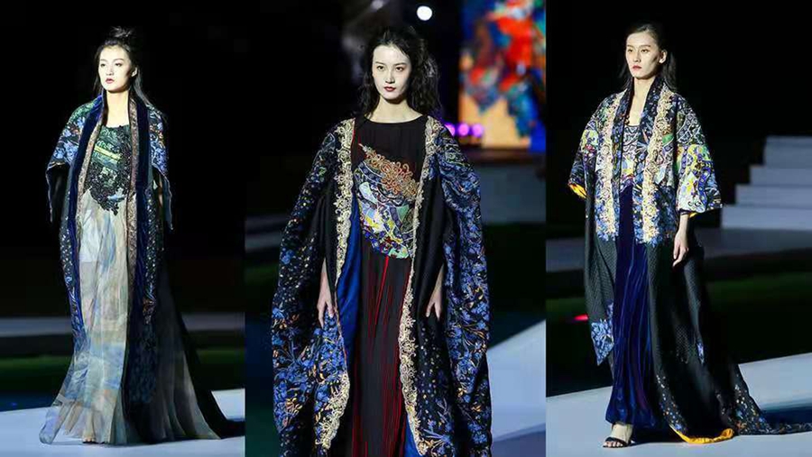 Dunhuang elements shine at int’l fashion week