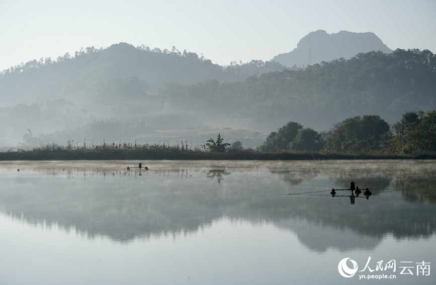 In pics: Picturesque misty scenery of Ning'er county, SW China's Yunnan