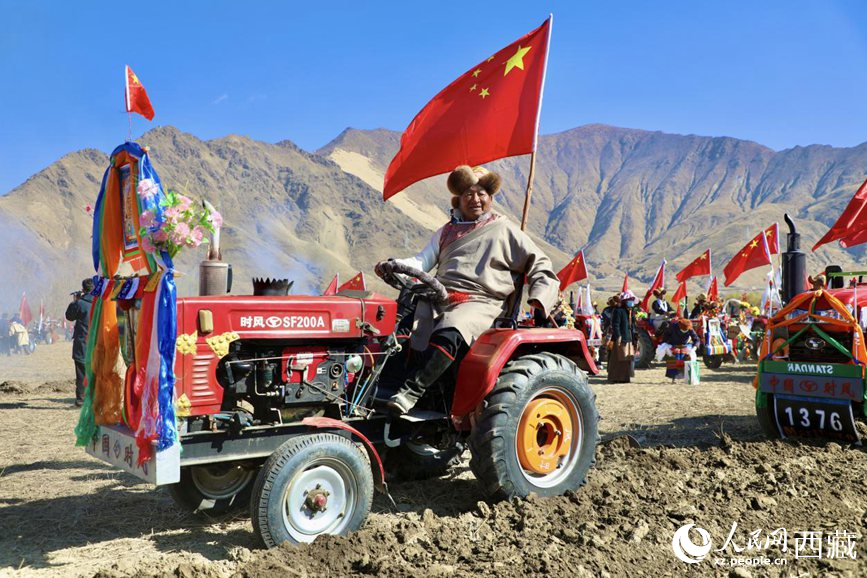 Farmers in SW China's Xizang hold grand ceremony to celebrate start of spring plowing