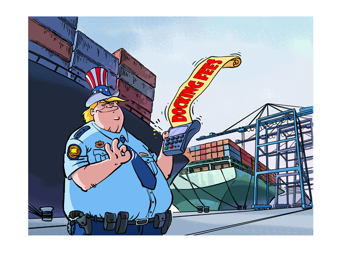 U.S. planned port docking fees on China-linked ships set to backfire