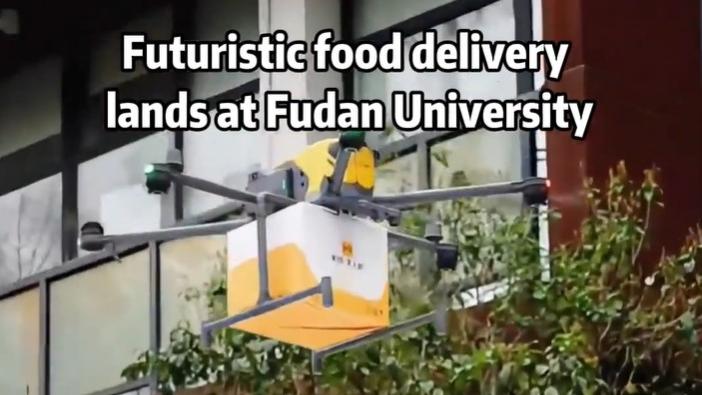 Futuristic food delivery lands at Fudan University