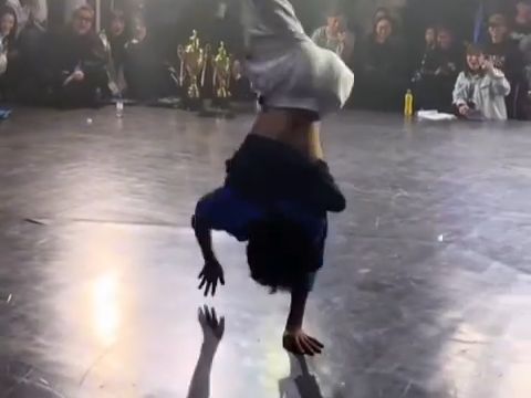 Street dance prodigy in action