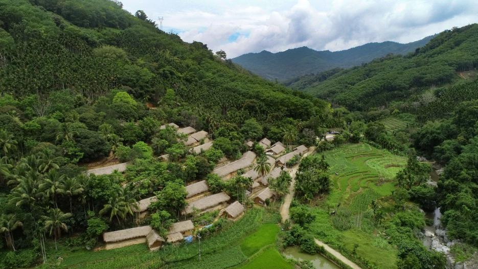 Scenery of Wuzhishan City in south China's Hainan