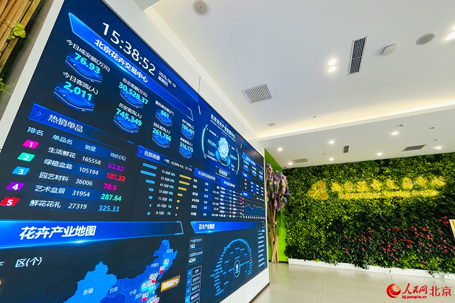 Beijing Flower Trading Center blooms into economic, cultural hub