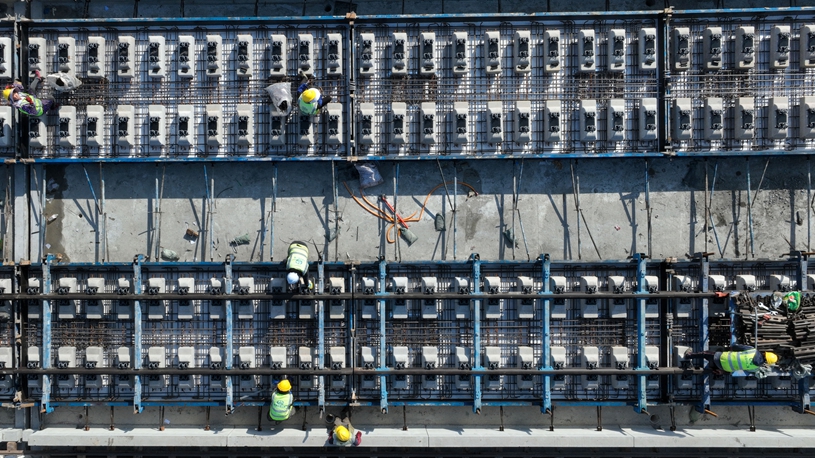 Chongqing-Kunming High-Speed Railway under construction