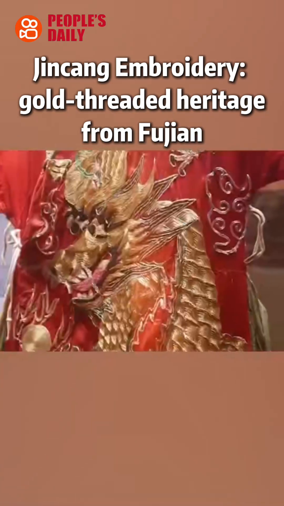 Trending in China | Jincang Embroidery: gold-threaded heritage from Fujian