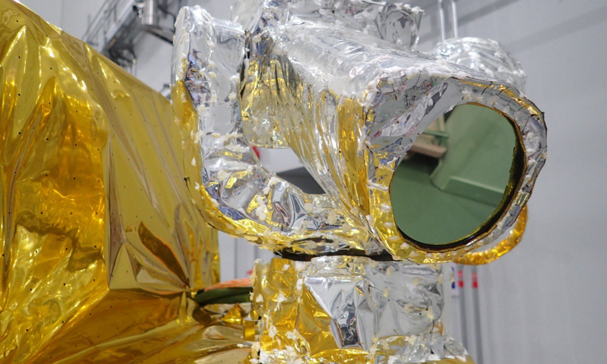 Weihai-1 laser-based communication payload Photo: Courtesy of 2nd Academy of the ASIC