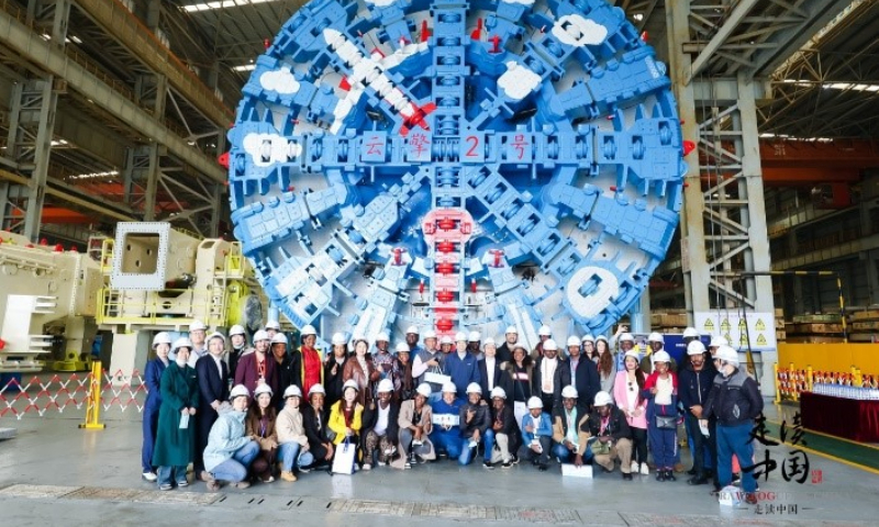 Journalists visit CCCC Tianhe Co in Changshu, East China's Jiangsu Province on March 24, 2024. Photo: huanqiu.com