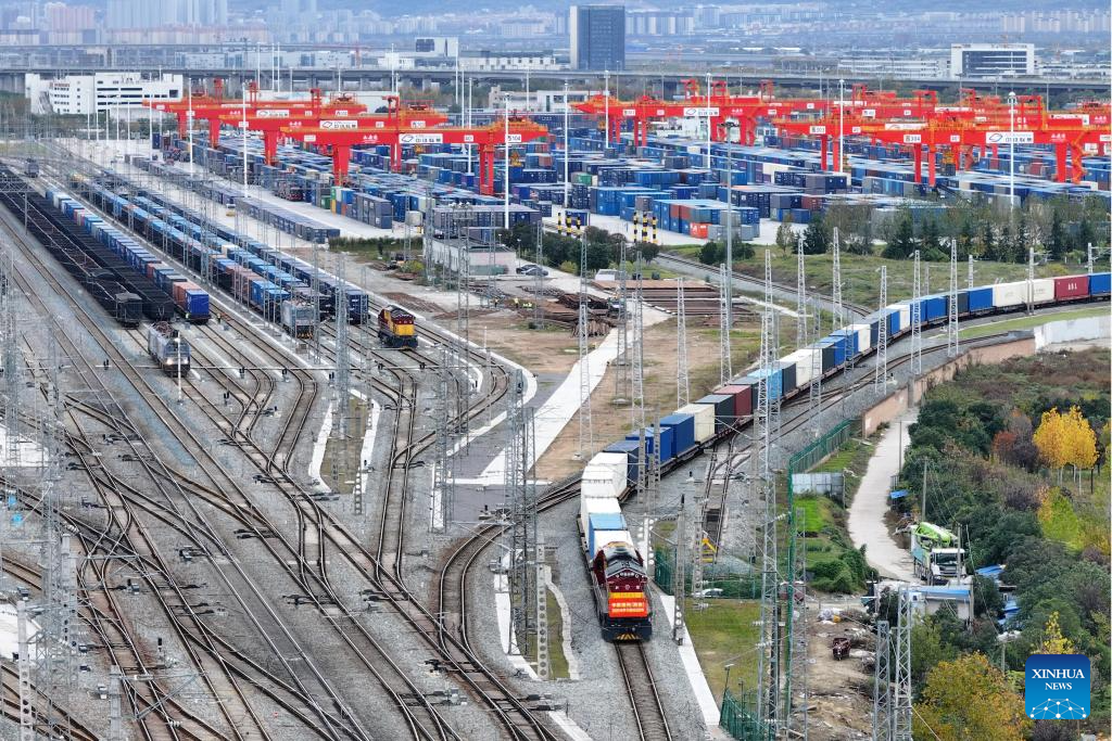 View of Xi'an Int'l Port Station in China's Shaanxi